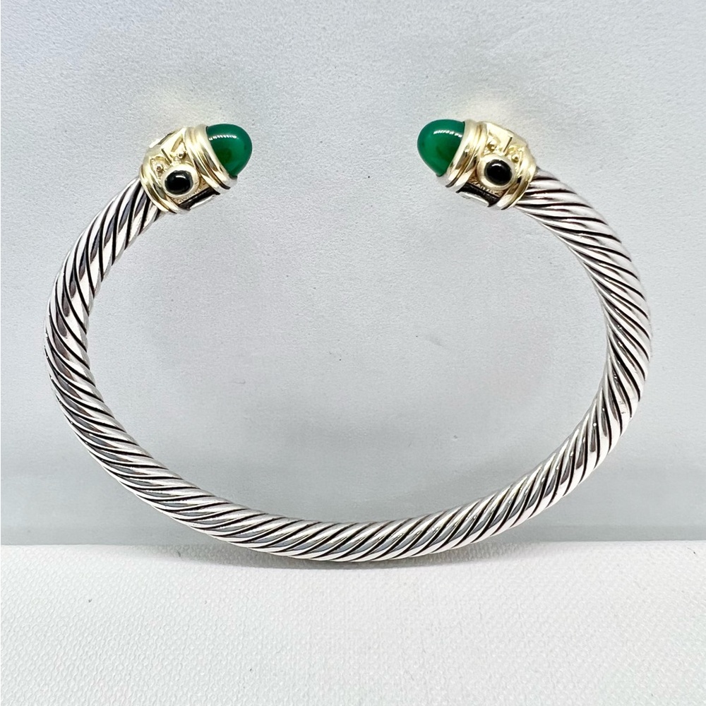 David Yurman 5mm Renaissance Cable Bracelet with 14k Gold - Picture 9 of 16